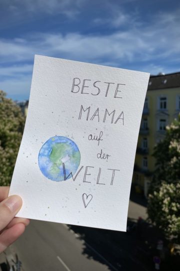 Beste Mama auf der Welt Muttertageskarte DIY