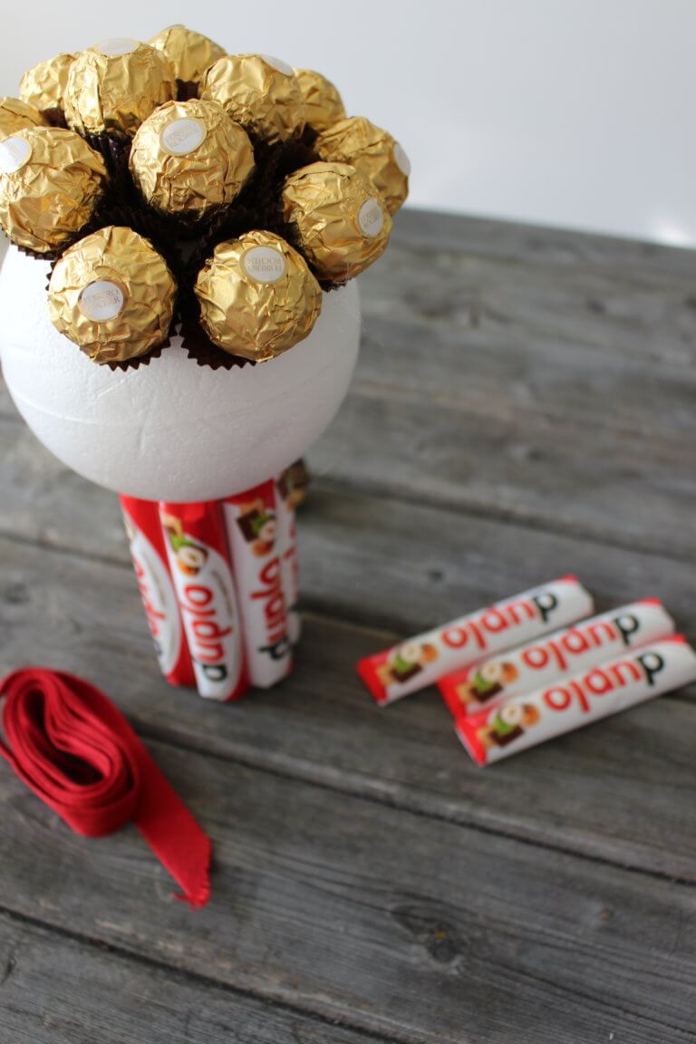 DIY Blumenstrauß aus Schokolade ohmeinjott.de